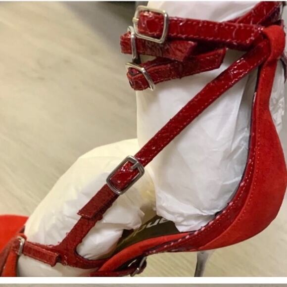 Alexander Wang Kiely Leather Cowhide Snake Embossed Heels. - Picture 8 of 10